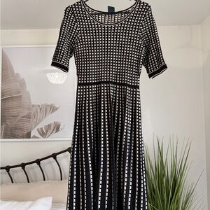 Black and Cream Dress